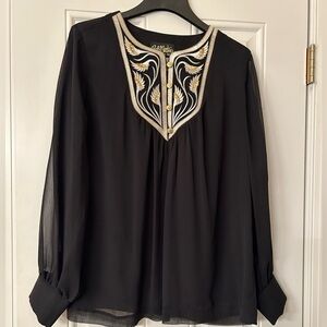 Vintage Bob Mackie wearable art blouse